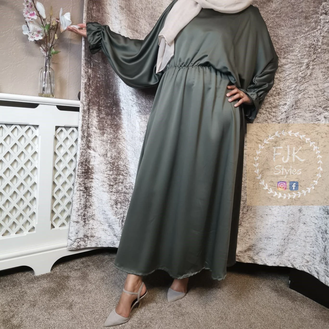 Silk batwing dress deals